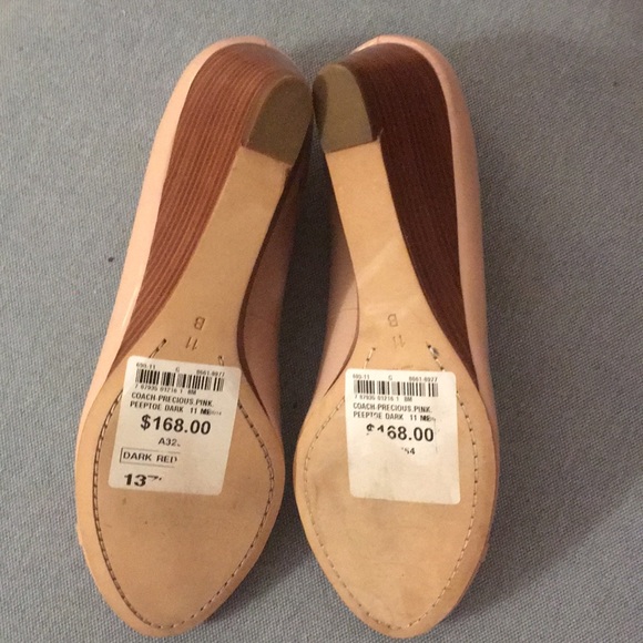 Coach Precious Pink Peeptoe Wedge - Picture 6 of 6